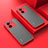 Silicone Transparent Frame Case Cover for Xiaomi Mi 13T Pro 5G Red