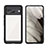 Silicone Transparent Frame Case Cover J01S for Google Pixel 8 5G