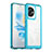 Silicone Transparent Frame Case Cover J01S for Huawei Honor 100 5G Blue