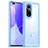 Silicone Transparent Frame Case Cover J01S for Huawei Honor 50 Pro 5G Sky Blue