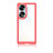 Silicone Transparent Frame Case Cover J01S for Huawei Honor 70 5G