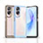 Silicone Transparent Frame Case Cover J01S for Huawei Honor 90 Lite 5G