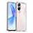 Silicone Transparent Frame Case Cover J01S for Huawei Honor 90 Lite 5G Clear