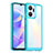 Silicone Transparent Frame Case Cover J01S for Huawei Honor X7a Blue