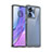 Silicone Transparent Frame Case Cover J01S for Motorola Moto Edge 40 5G Gray
