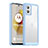 Silicone Transparent Frame Case Cover J01S for Motorola Moto G73 5G