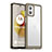 Silicone Transparent Frame Case Cover J01S for Motorola Moto G73 5G