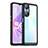 Silicone Transparent Frame Case Cover J01S for Oppo A58 5G Black