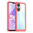 Silicone Transparent Frame Case Cover J01S for Oppo A58 5G Red