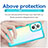 Silicone Transparent Frame Case Cover J01S for Oppo A96 5G