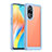 Silicone Transparent Frame Case Cover J01S for Oppo A98 5G Blue