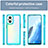 Silicone Transparent Frame Case Cover J01S for Oppo F21 Pro 5G