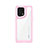 Silicone Transparent Frame Case Cover J01S for Oppo Find X5 5G