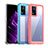 Silicone Transparent Frame Case Cover J01S for Oppo K9X 5G