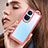 Silicone Transparent Frame Case Cover J01S for Oppo Reno10 Pro 5G