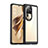 Silicone Transparent Frame Case Cover J01S for Oppo Reno10 Pro+ Plus 5G Black