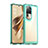 Silicone Transparent Frame Case Cover J01S for Oppo Reno10 Pro+ Plus 5G Cyan