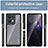 Silicone Transparent Frame Case Cover J01S for Oppo Reno9 5G