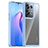 Silicone Transparent Frame Case Cover J01S for Oppo Reno9 Pro+ Plus 5G Blue