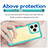 Silicone Transparent Frame Case Cover J01S for Realme C51