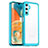 Silicone Transparent Frame Case Cover J01S for Samsung Galaxy Jump3 5G