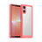 Silicone Transparent Frame Case Cover J01S for Sony Xperia 5 V Red