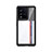 Silicone Transparent Frame Case Cover J01S for Vivo iQOO 10 5G