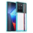 Silicone Transparent Frame Case Cover J01S for Vivo iQOO 10 Pro 5G Sky Blue