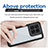 Silicone Transparent Frame Case Cover J01S for Xiaomi Mi 14 5G