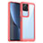 Silicone Transparent Frame Case Cover J01S for Xiaomi Poco F4 5G Red