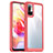 Silicone Transparent Frame Case Cover J01S for Xiaomi POCO M3 Pro 5G Red