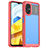 Silicone Transparent Frame Case Cover J01S for Xiaomi Poco M5 4G