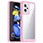 Silicone Transparent Frame Case Cover J01S for Xiaomi Poco X4 GT 5G Pink