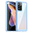 Silicone Transparent Frame Case Cover J01S for Xiaomi Poco X4 NFC Blue