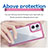 Silicone Transparent Frame Case Cover J01S for Xiaomi Redmi 10 5G