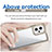 Silicone Transparent Frame Case Cover J01S for Xiaomi Redmi K50i 5G