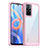 Silicone Transparent Frame Case Cover J01S for Xiaomi Redmi Note 11 5G Pink