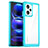 Silicone Transparent Frame Case Cover J01S for Xiaomi Redmi Note 12 Explorer