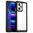 Silicone Transparent Frame Case Cover J01S for Xiaomi Redmi Note 12 Pro+ Plus 5G Black