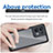 Silicone Transparent Frame Case Cover J01S for Xiaomi Redmi Note 13 5G