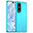 Silicone Transparent Frame Case Cover J02S for Huawei Honor 80 Pro 5G Blue