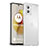 Silicone Transparent Frame Case Cover J02S for Motorola Moto G73 5G
