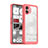 Silicone Transparent Frame Case Cover J02S for Nothing Phone 2 Red