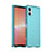 Silicone Transparent Frame Case Cover J02S for Sony Xperia 5 V Blue