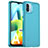 Silicone Transparent Frame Case Cover J02S for Xiaomi Poco C50 Blue
