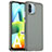Silicone Transparent Frame Case Cover J02S for Xiaomi Poco C50 Gray