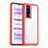 Silicone Transparent Frame Case Cover J02S for Xiaomi Poco F5 Pro 5G Red