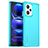 Silicone Transparent Frame Case Cover J02S for Xiaomi Redmi Note 12 Pro+ Plus 5G Blue