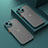 Silicone Transparent Frame Case Cover LS1 for Apple iPhone 13 Midnight Green