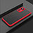 Silicone Transparent Frame Case Cover M02 for Xiaomi Mi 12 Pro 5G Red